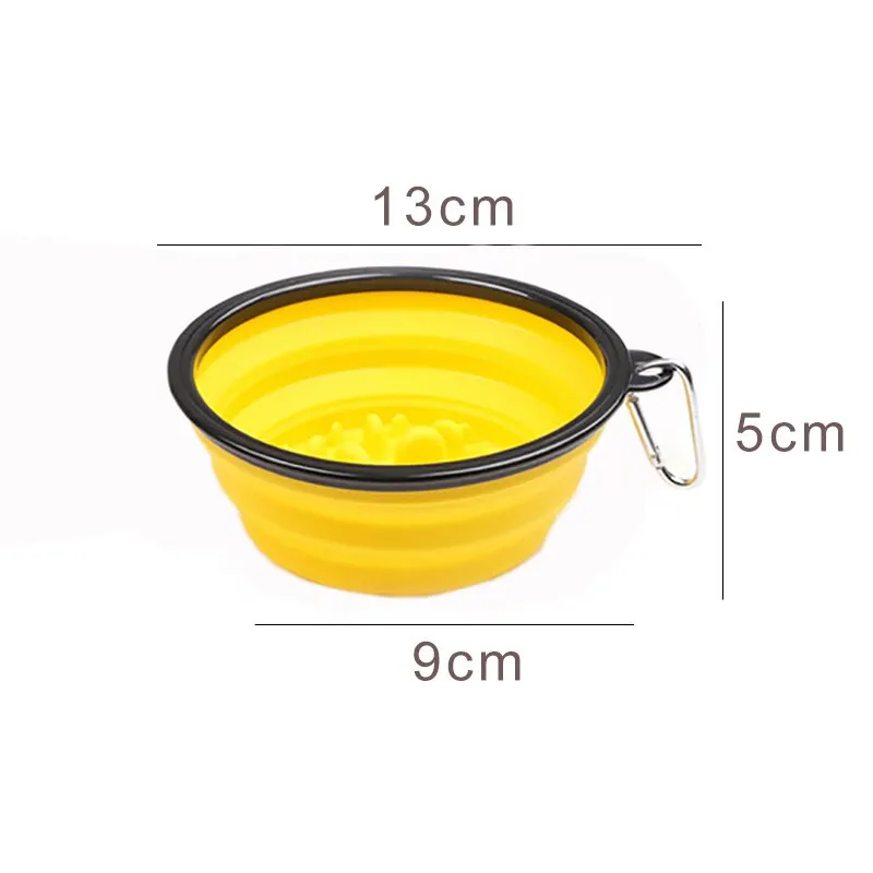 350Ml Folding Silicone Dog Bowl Portable Travel Pet Food Container Collapsible Cat Dog Water Bowl Puppy Feeder Dog Accessories