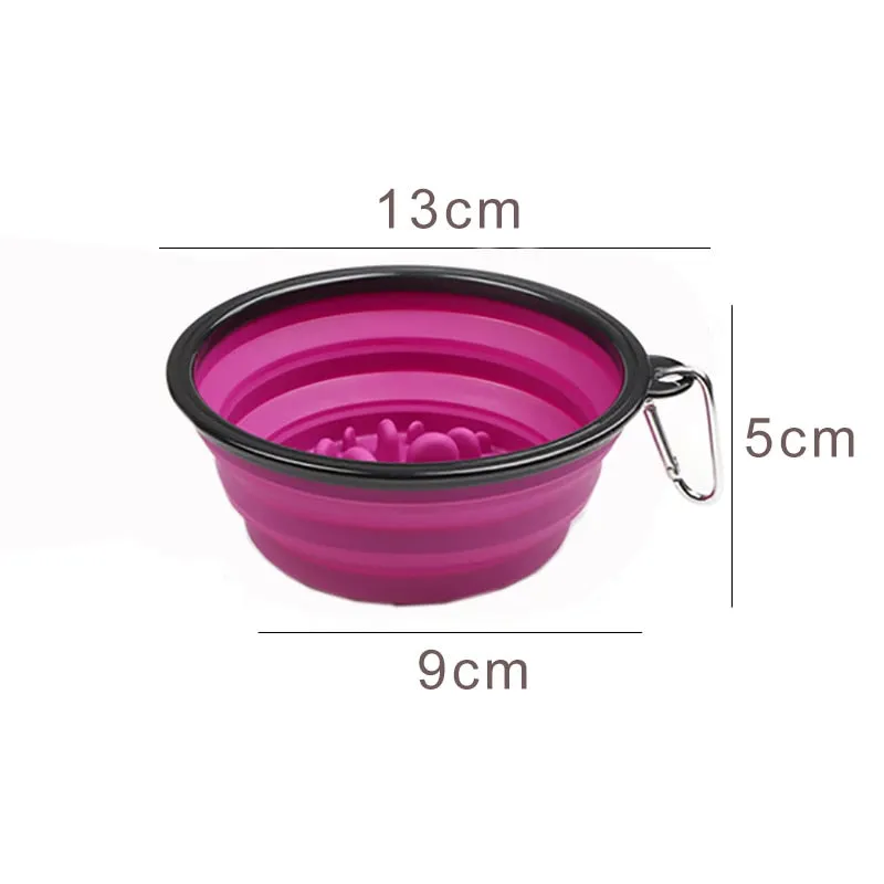 350Ml Folding Silicone Dog Bowl Portable Travel Pet Food Container Collapsible Cat Dog Water Bowl Puppy Feeder Dog Accessories