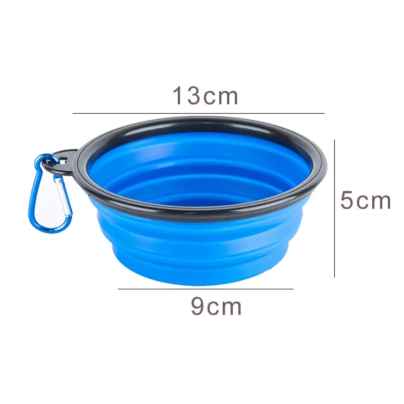 350Ml Folding Silicone Dog Bowl Portable Travel Pet Food Container Collapsible Cat Dog Water Bowl Puppy Feeder Dog Accessories