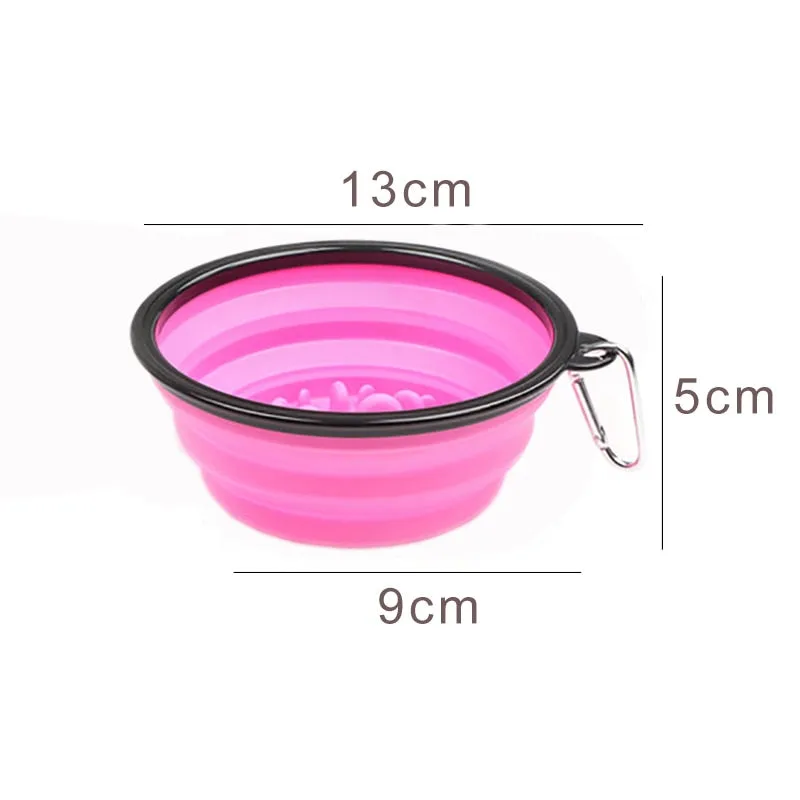 350Ml Folding Silicone Dog Bowl Portable Travel Pet Food Container Collapsible Cat Dog Water Bowl Puppy Feeder Dog Accessories