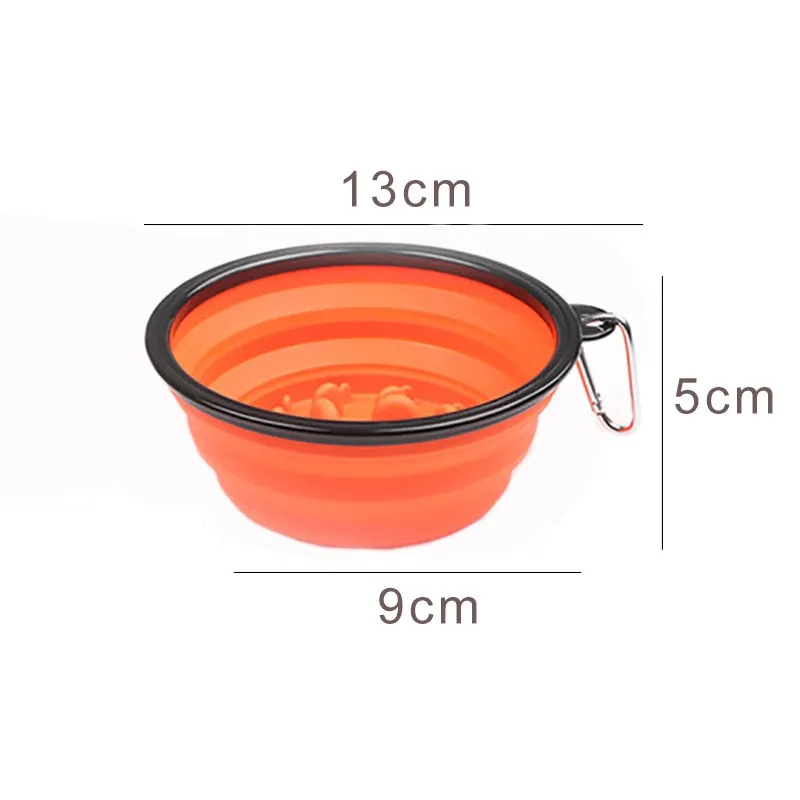 350Ml Folding Silicone Dog Bowl Portable Travel Pet Food Container Collapsible Cat Dog Water Bowl Puppy Feeder Dog Accessories