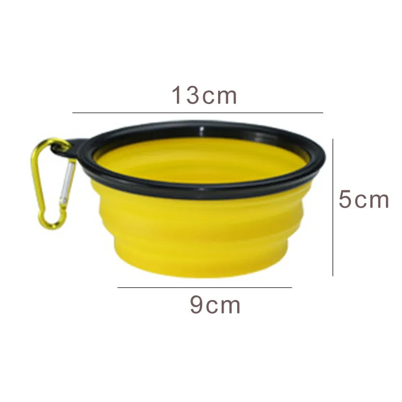350Ml Folding Silicone Dog Bowl Portable Travel Pet Food Container Collapsible Cat Dog Water Bowl Puppy Feeder Dog Accessories