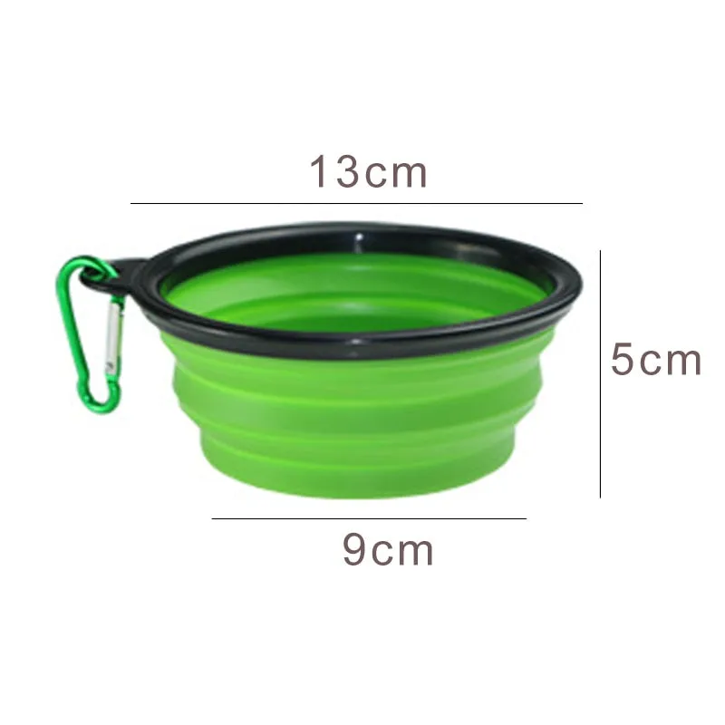 350Ml Folding Silicone Dog Bowl Portable Travel Pet Food Container Collapsible Cat Dog Water Bowl Puppy Feeder Dog Accessories