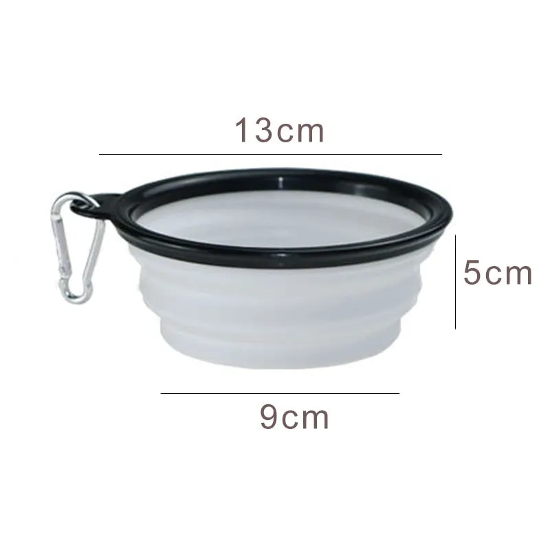 350Ml Folding Silicone Dog Bowl Portable Travel Pet Food Container Collapsible Cat Dog Water Bowl Puppy Feeder Dog Accessories