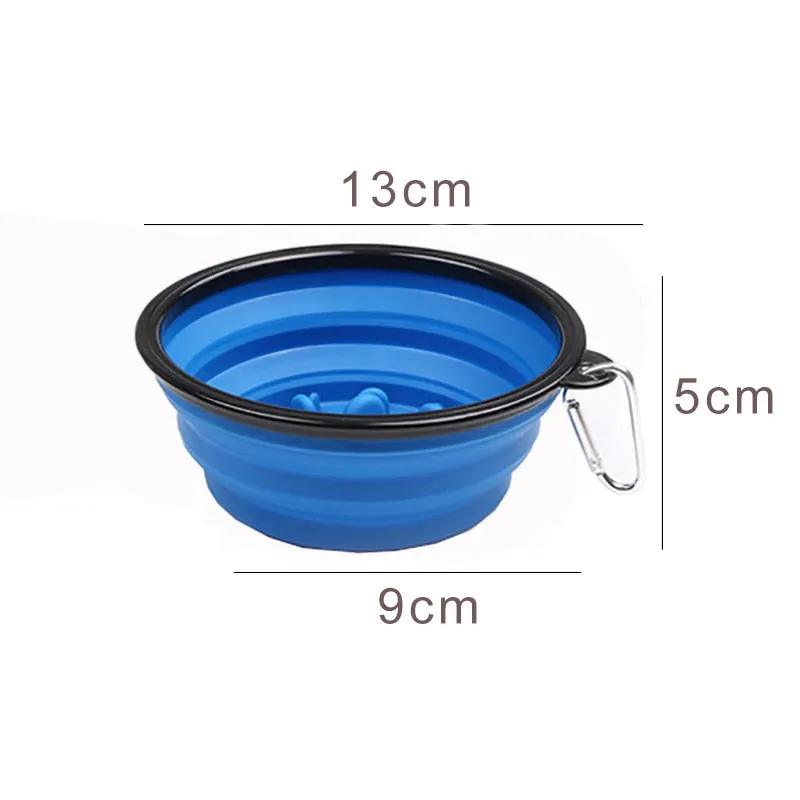 350Ml Folding Silicone Dog Bowl Portable Travel Pet Food Container Collapsible Cat Dog Water Bowl Puppy Feeder Dog Accessories