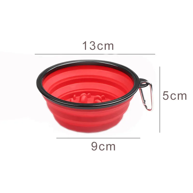 350Ml Folding Silicone Dog Bowl Portable Travel Pet Food Container Collapsible Cat Dog Water Bowl Puppy Feeder Dog Accessories