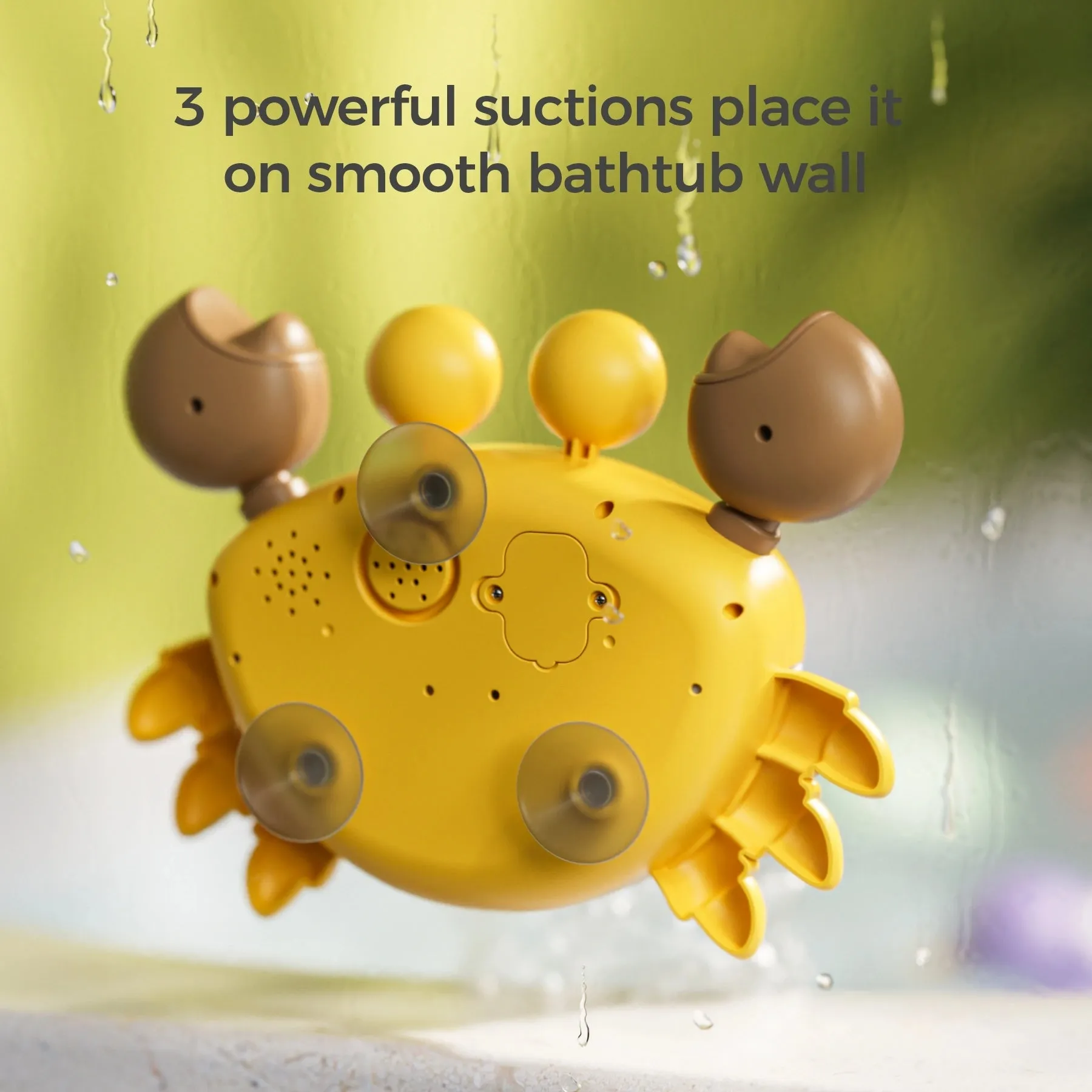 Bath toy crab bath bubble maker with 3 wind-up swimming toys, bathtub automatic bubble machine for toddler kids 18 Months 