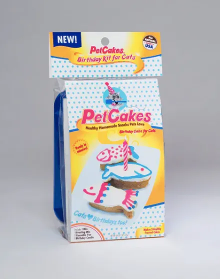 Birthday Cake Kit for Cats - Cheese Flavor