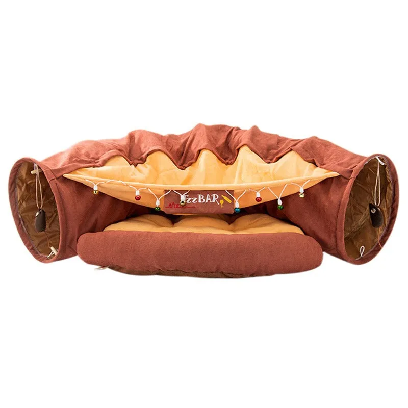 Collapsible Cat Tunnel Bed