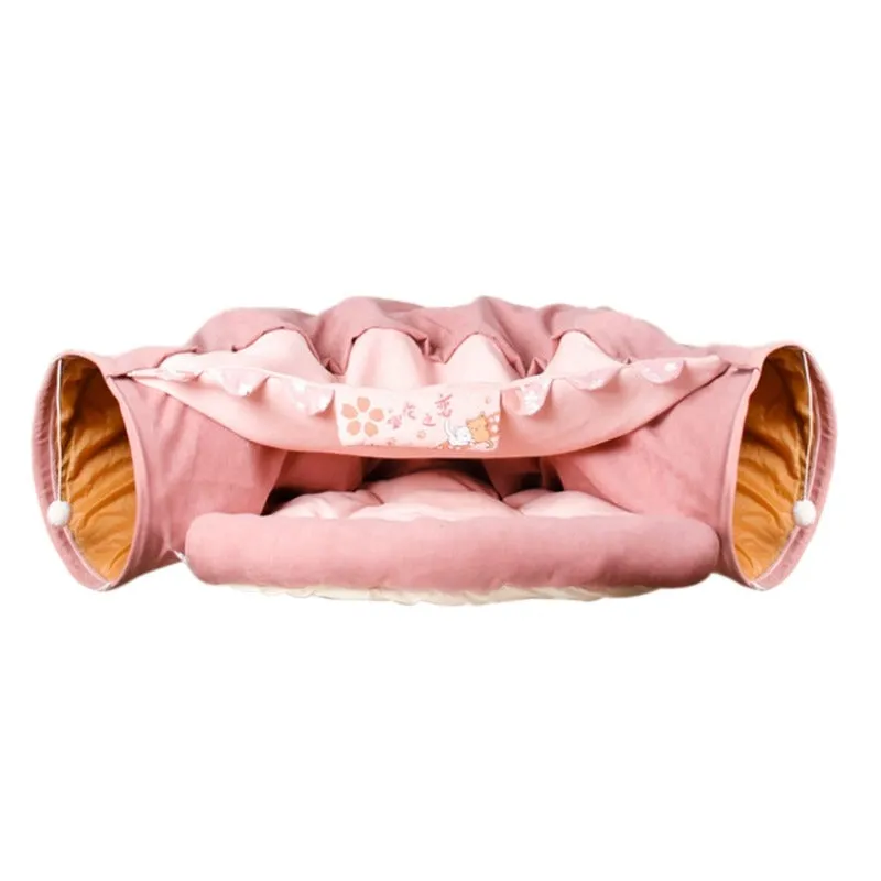 Collapsible Cat Tunnel Bed