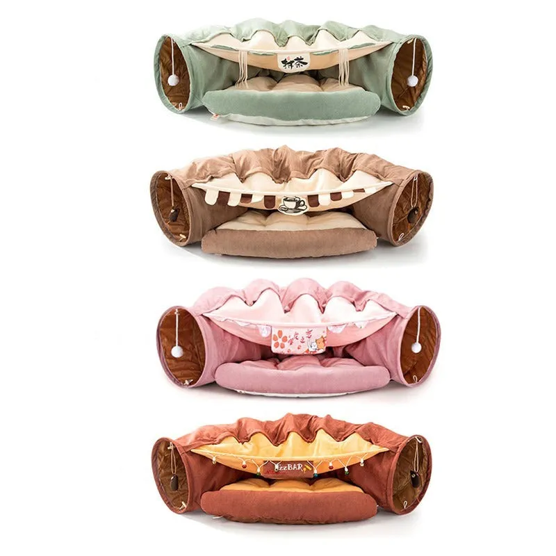 Collapsible Cat Tunnel Bed