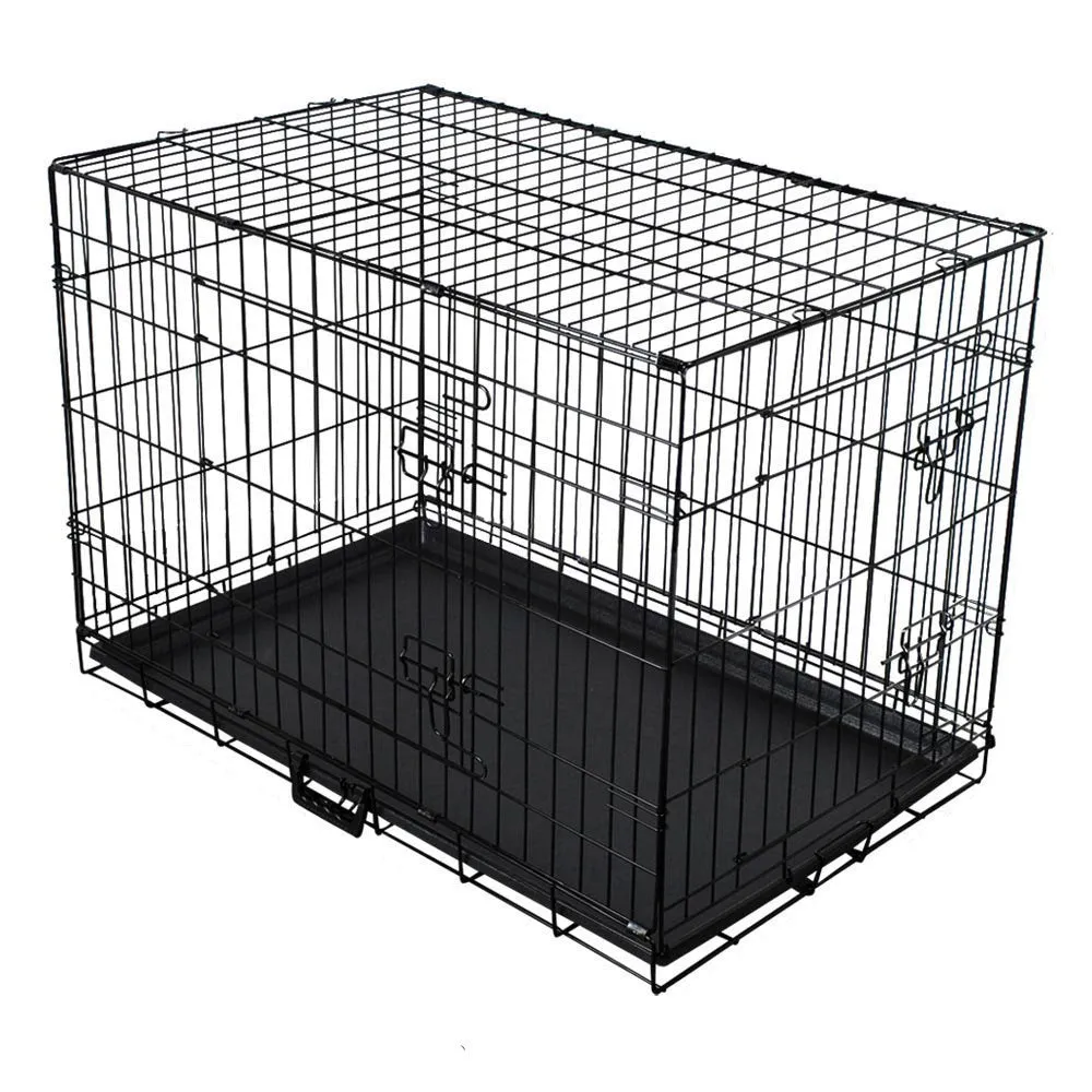 Collapsible Pet Dog Cage Wire Metal Crate Kennel Portable Puppy Cat Rabbit House
