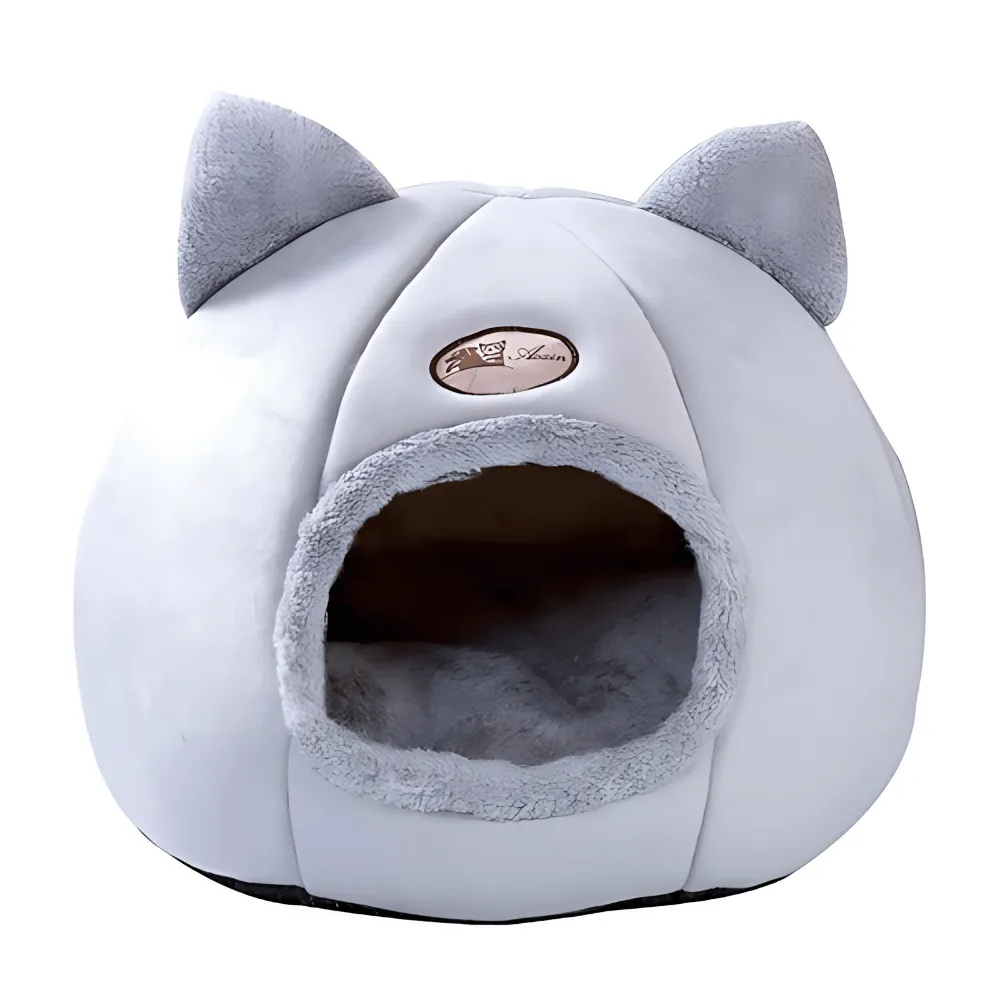 Cozy 2-In-1 Pet Home with Ears – Warm, Soft, and Adorably Stylish!