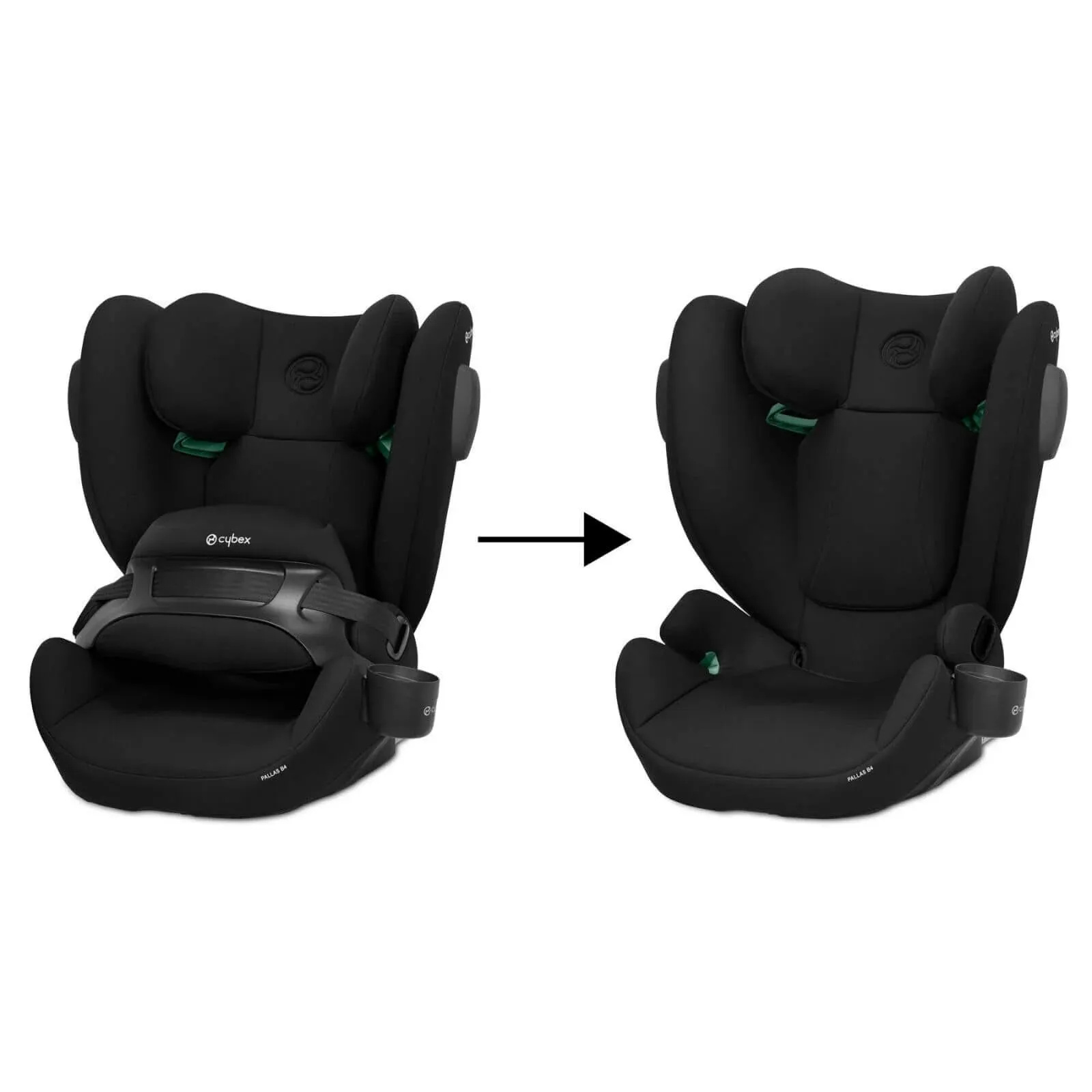 Cybex Pallas B4 i-Size Group 1/2/3 Car Seat (9 Months to 12 Years) - Pure Black