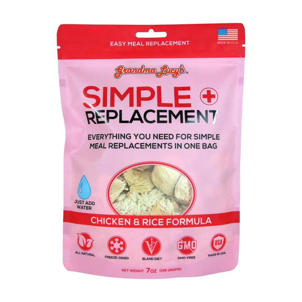 Grandma Lucy's Simple Replacement Chicken & Rice Formula Cat & Dog Meal Replacement, 7oz