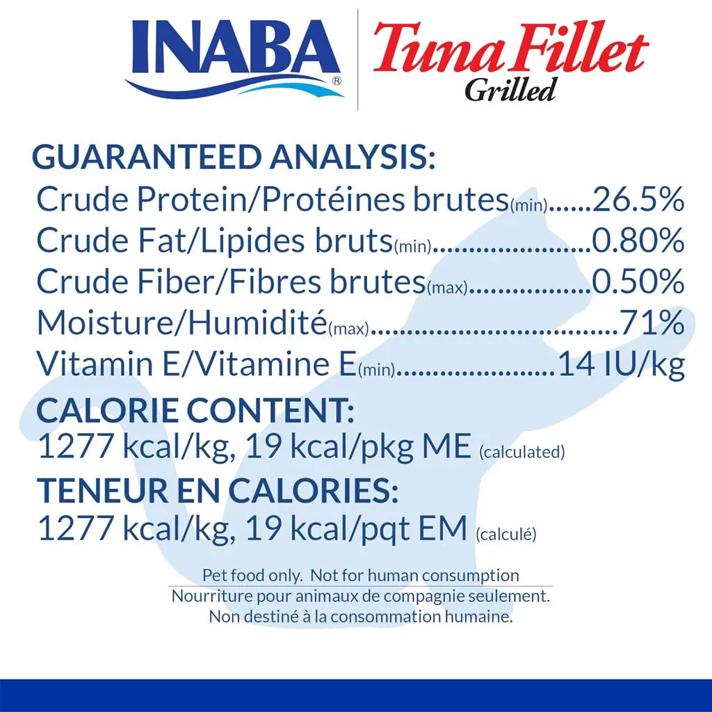 Inaba Grilled Tuna Fillet in Shrimp Flavored Broth Cat Treat, 0.52-oz