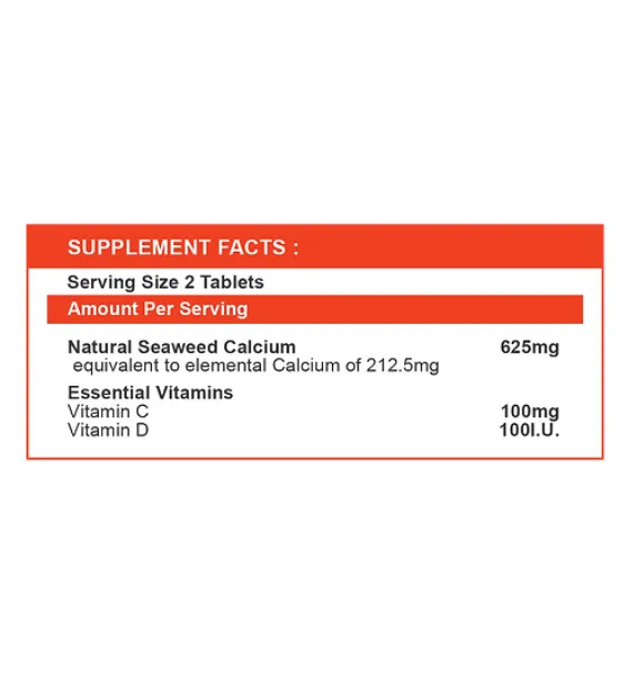 Natural Pet® Natural Seaweed Calcium Plus Vitamin C & D Tablet for Cats & Dogs