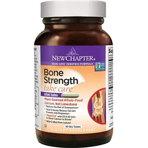 New Chapter Bone Strength Calcium Supplement with Vitamin K2   Vitamin D3   Magnesium - 90 Count