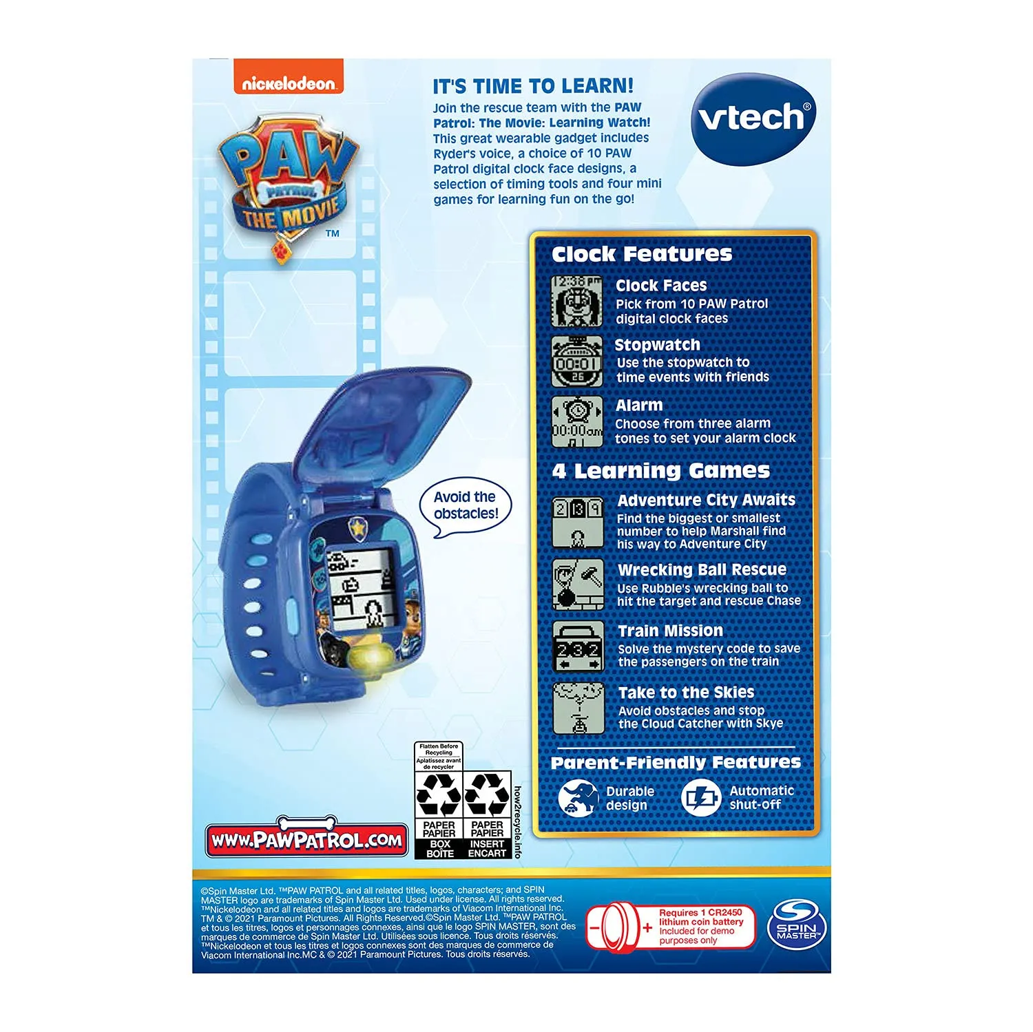 PawQuest Adventures - Interactive Learning Watch for Kids Featuring Chase and Fun Activities