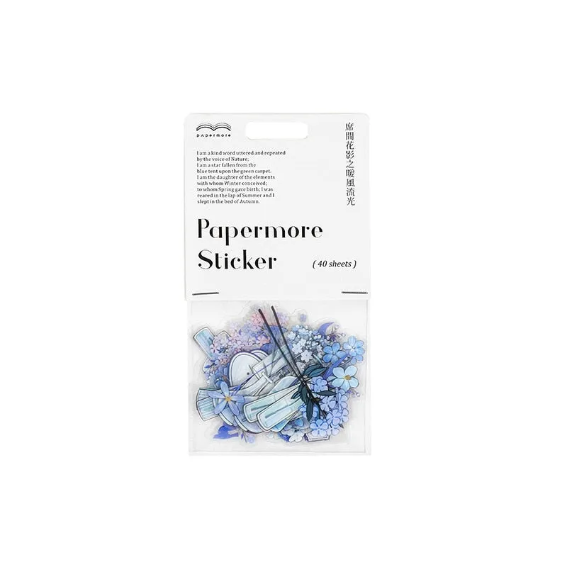 PET Flower Stickers - Waterproof and Durable - Pastel Colors