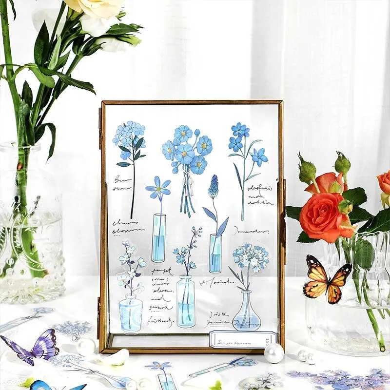 PET Flower Stickers - Waterproof and Durable - Pastel Colors