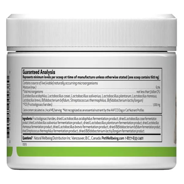 Pet Wellbeing Ultimate Probiotic 9 Strains for Healthy Digestion in Cats