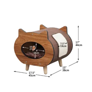 PetPals Group© KITTY TUNNEL HOUSE Cat Shaped Bed