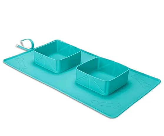 Portable Travel Rollup Pet Feeder