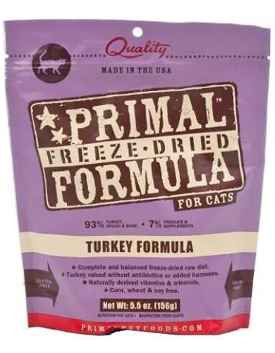 Primal Freeze Dried Feline Turkey Nuggets (2 Sizes)