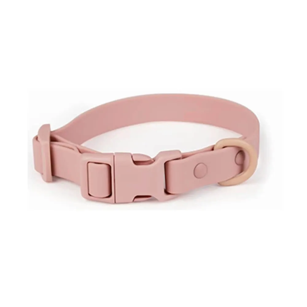PVC Waterproof Durable Pet Accessories Adjustable Collar - Customizable Colors