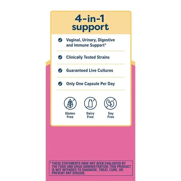 Renew Life Ultimate Flora Women's Vaginal Probiotic 50 Billion 30 VegCap