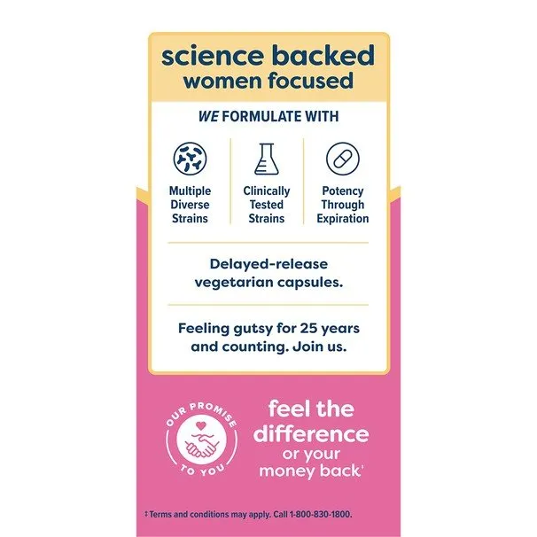 Renew Life Ultimate Flora Women's Vaginal Probiotic 50 Billion 30 VegCap