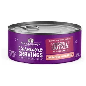 Stella & Chewy's Carnivore Cravings Wild-Caught Tuna Flavored Minced Wet Cat Food