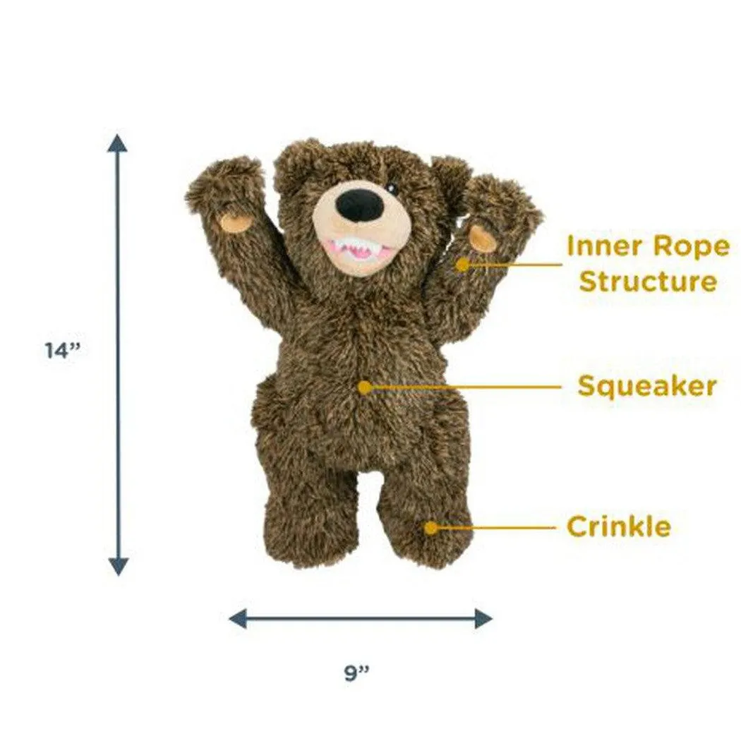 Tall Tails Rope Body Grizzly Bear 14"