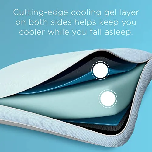 TEMPUR-ProForm   Cooling ProHi Pillow, Memory Foam, King, 5-Year Limited Warranty