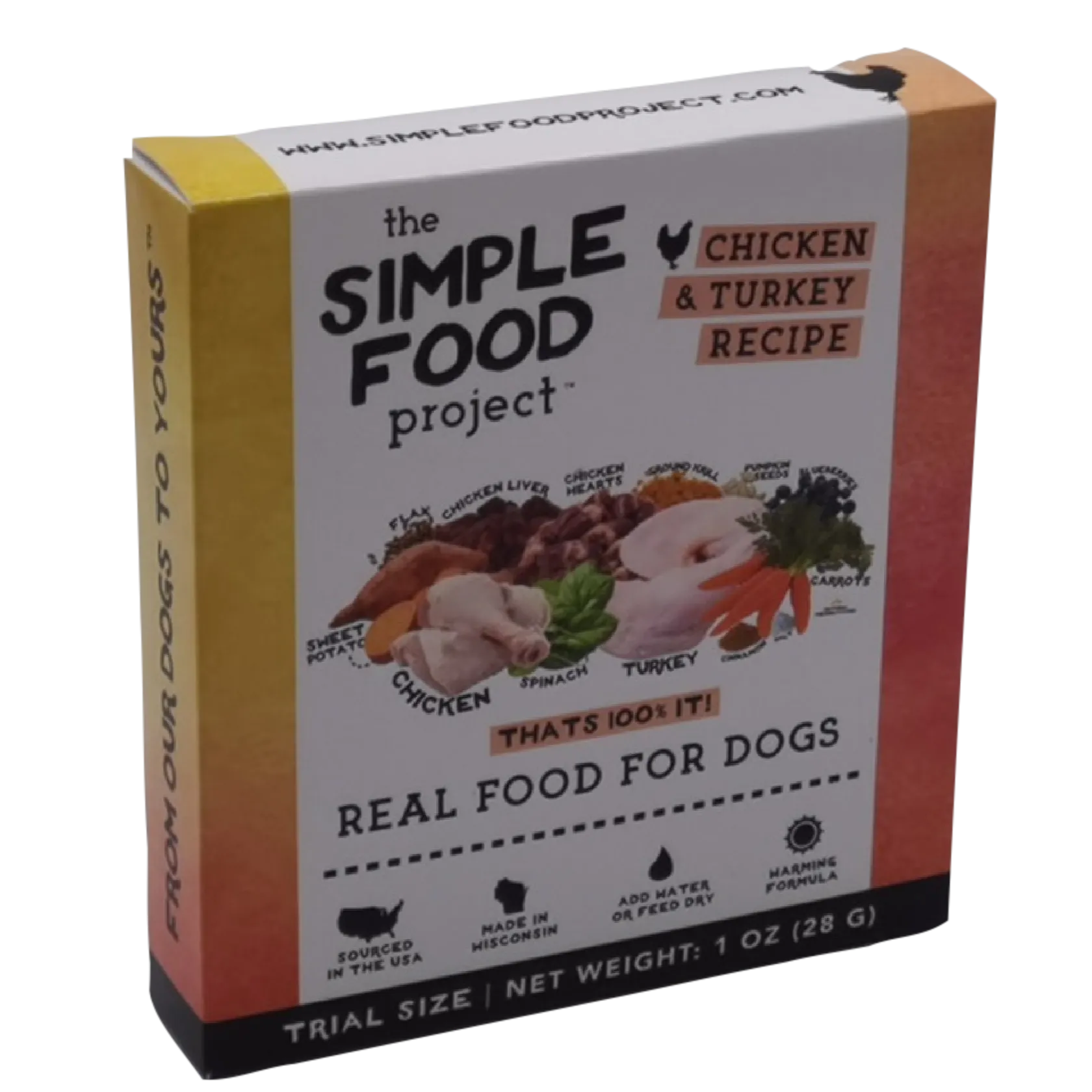 The Simple Food Project Freeze-Dried Raw   Dehydrated Chicken & Turkey Recipe For Dogs
