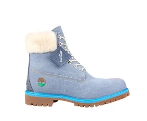 TIMBERLAND X JUST DON 6" Denim Boots (Grade-School), Blue