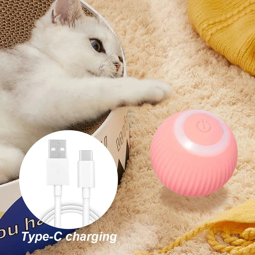 USB Rechargeable Interactive Cat Toy Ball