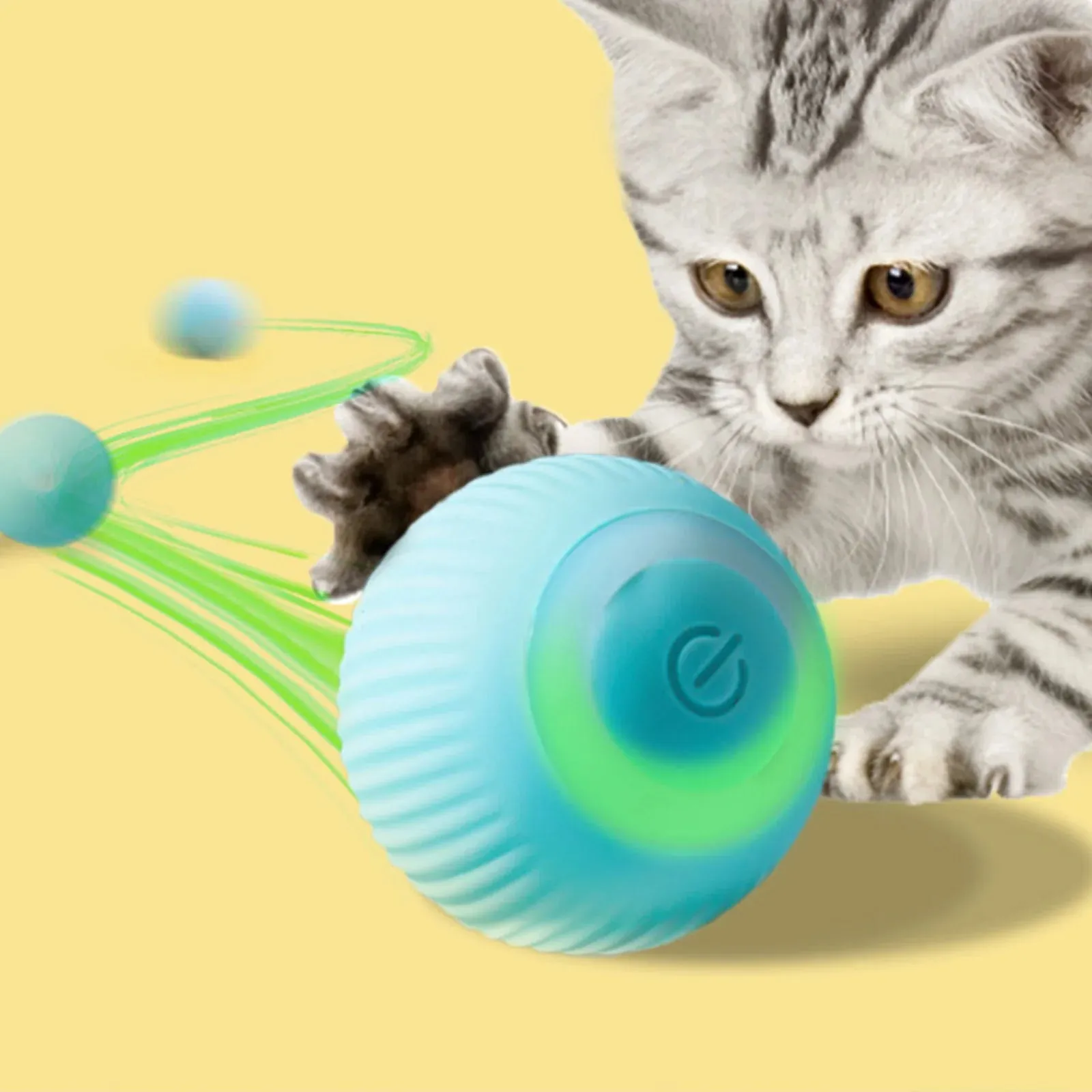 USB Rechargeable Interactive Cat Toy Ball