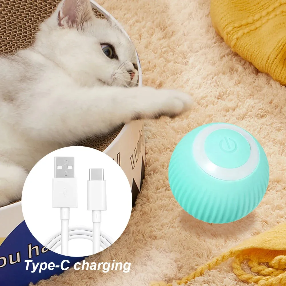 USB Rechargeable Interactive Cat Toy Ball
