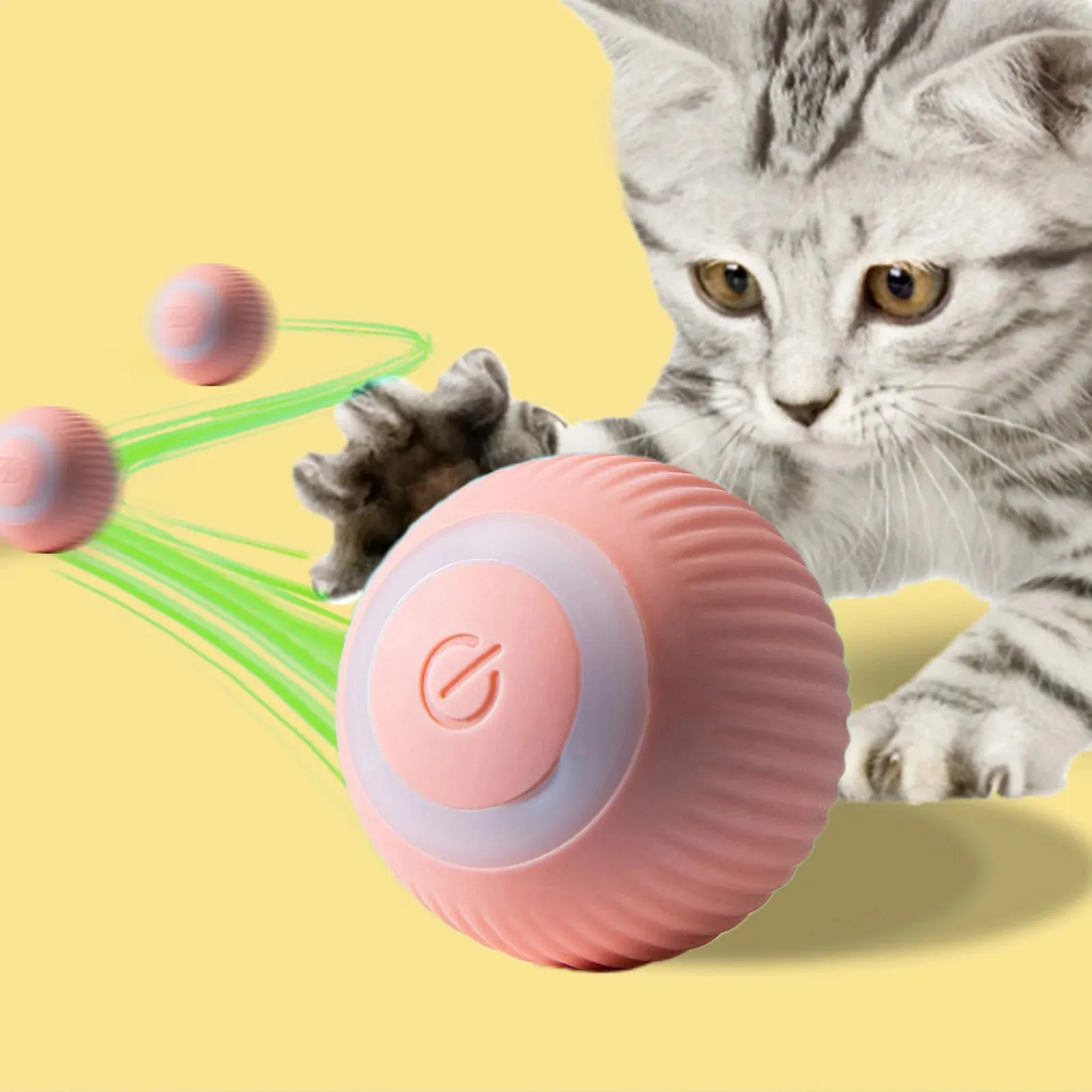 USB Rechargeable Interactive Cat Toy Ball